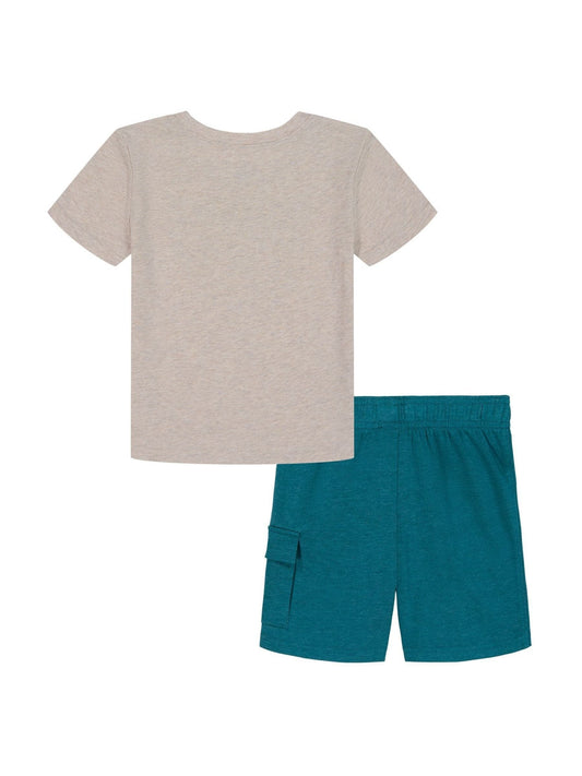 Under Armour Brown Rival Terry Shorts Set image 2