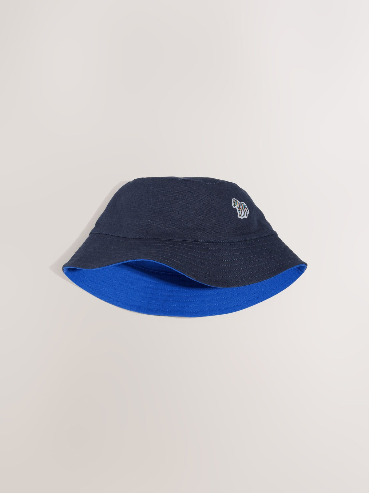 Paul Smith Junior Navy/Blue Reversible Bucket Hat image 3