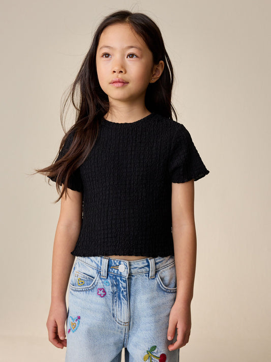 Dsiney Kidz - Black Textured T-Shirt (3-16yrs) image 2