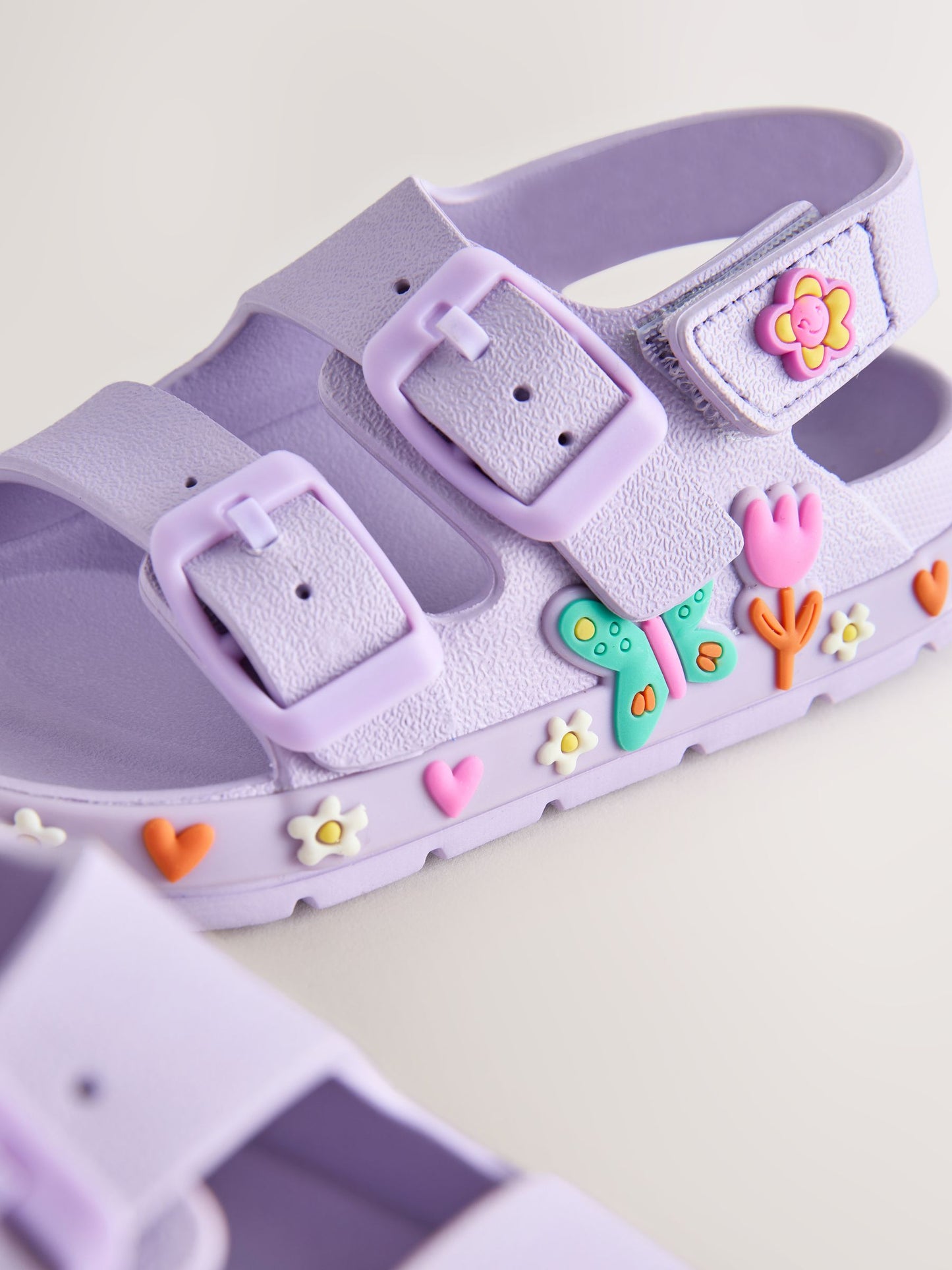 Purple Character Double Buckle Eva Sandals image 5