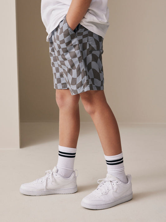 Disney Kidz - Blue/Grey Regular Fit Shorts (3-16yrs) image 1