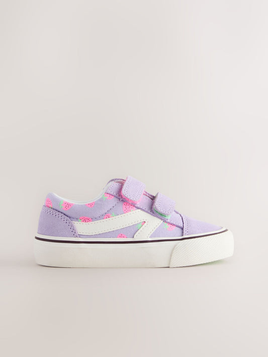 Purple Strawberry Wide Fit (G) Touch Fastening Trainers image 2
