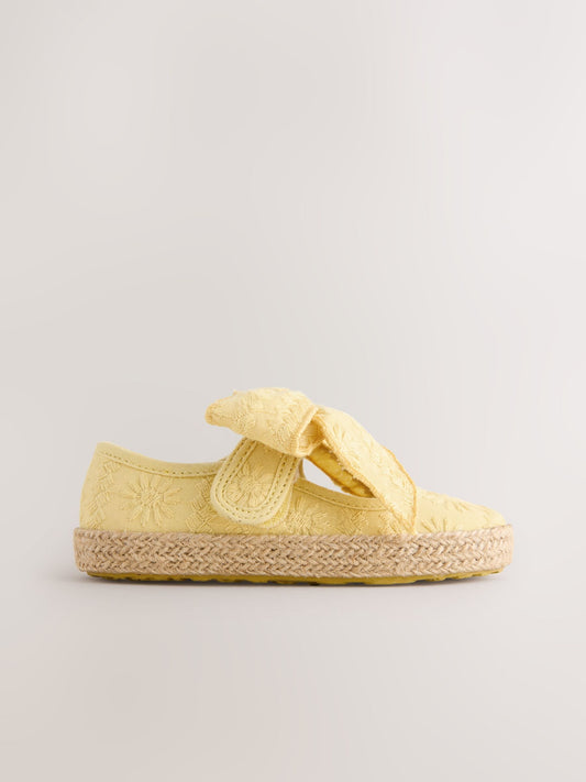 Yellow Bow Espadrille Shoes image 2