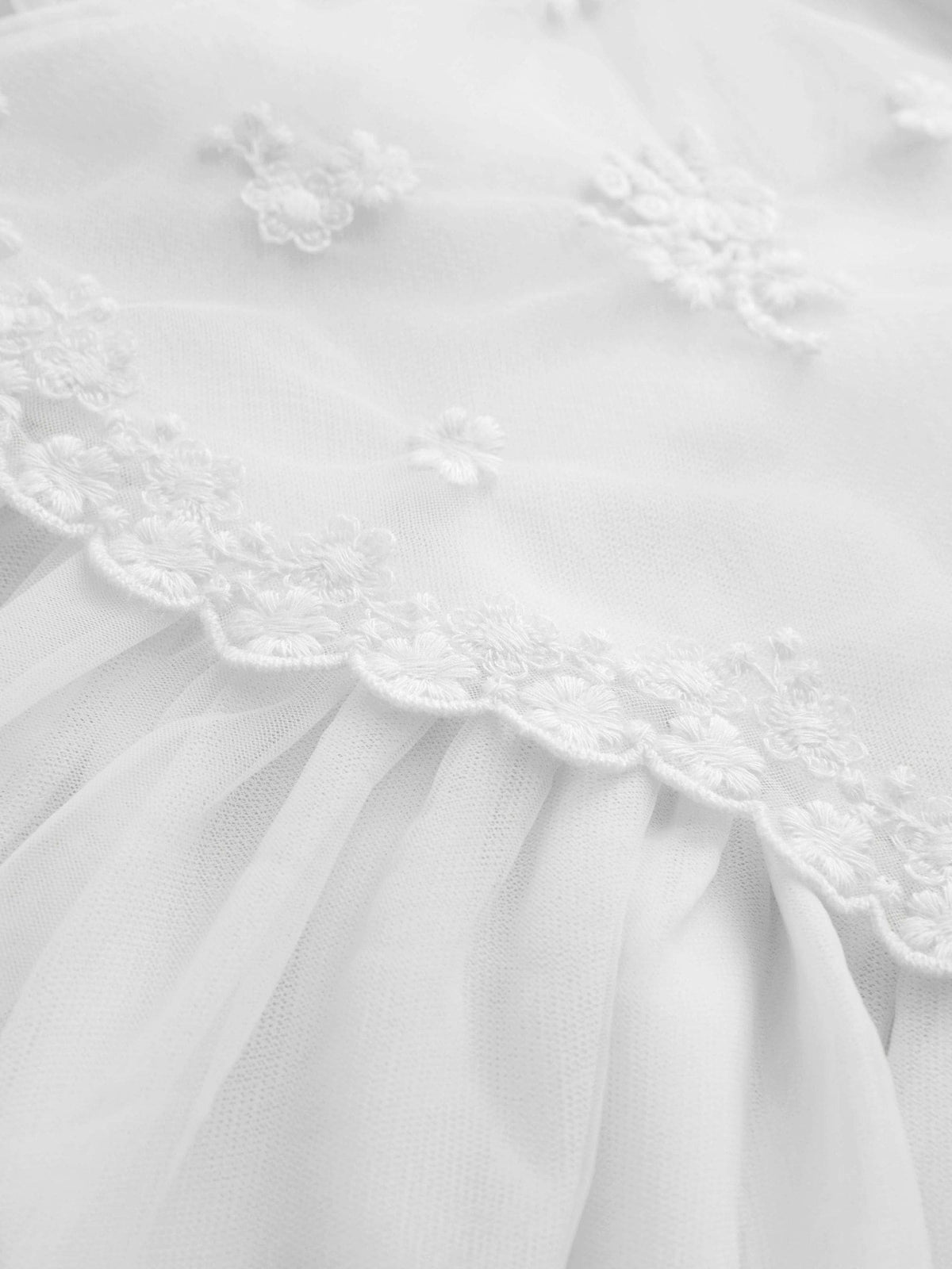 Dsiney Kidz - White Mesh Flower Girl Dress (3-16yrs) image 9