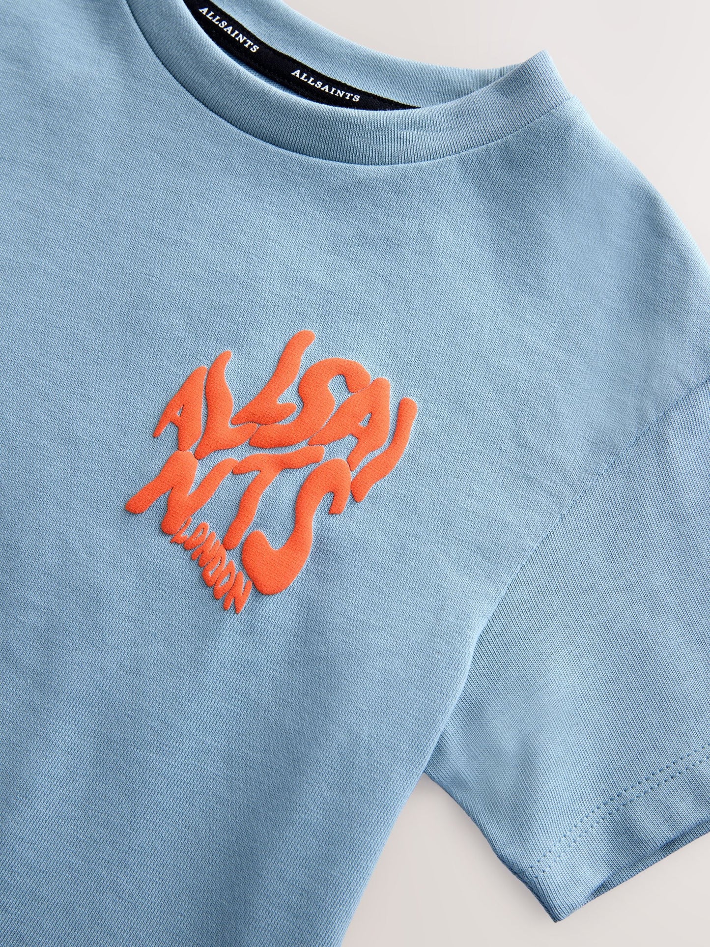 Dsiney Kidz - smALLSAINTS Blue Orlando Logo Oversized Crew Neck T-Shirt image 6