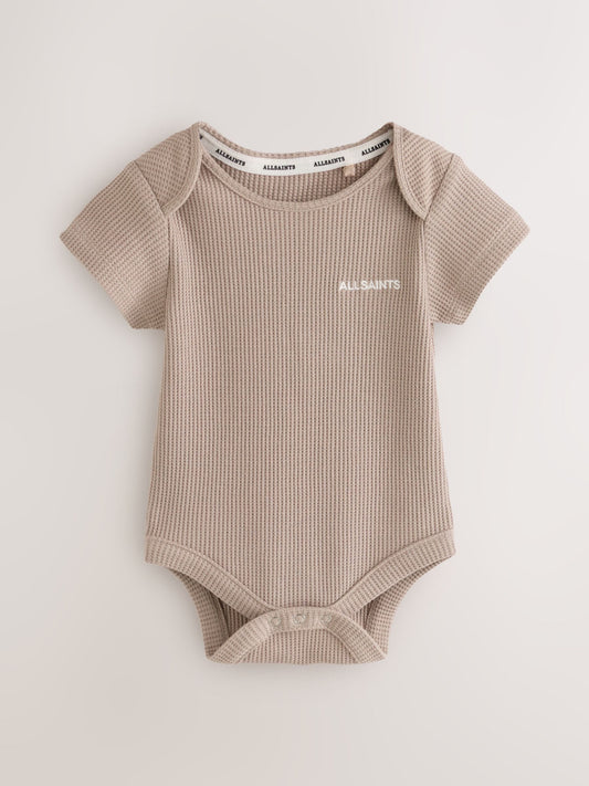 Dsiney Kidz - smALLSAINTS Neutral Textured Bodysuit and Trousers Baby Set image 2