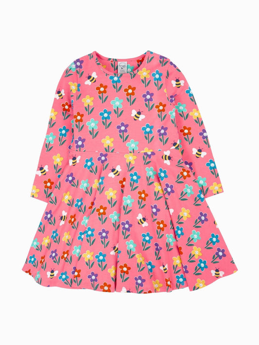 Dsiney Kidz - Frugi Coral Pink Sofia Skater Dress image 2