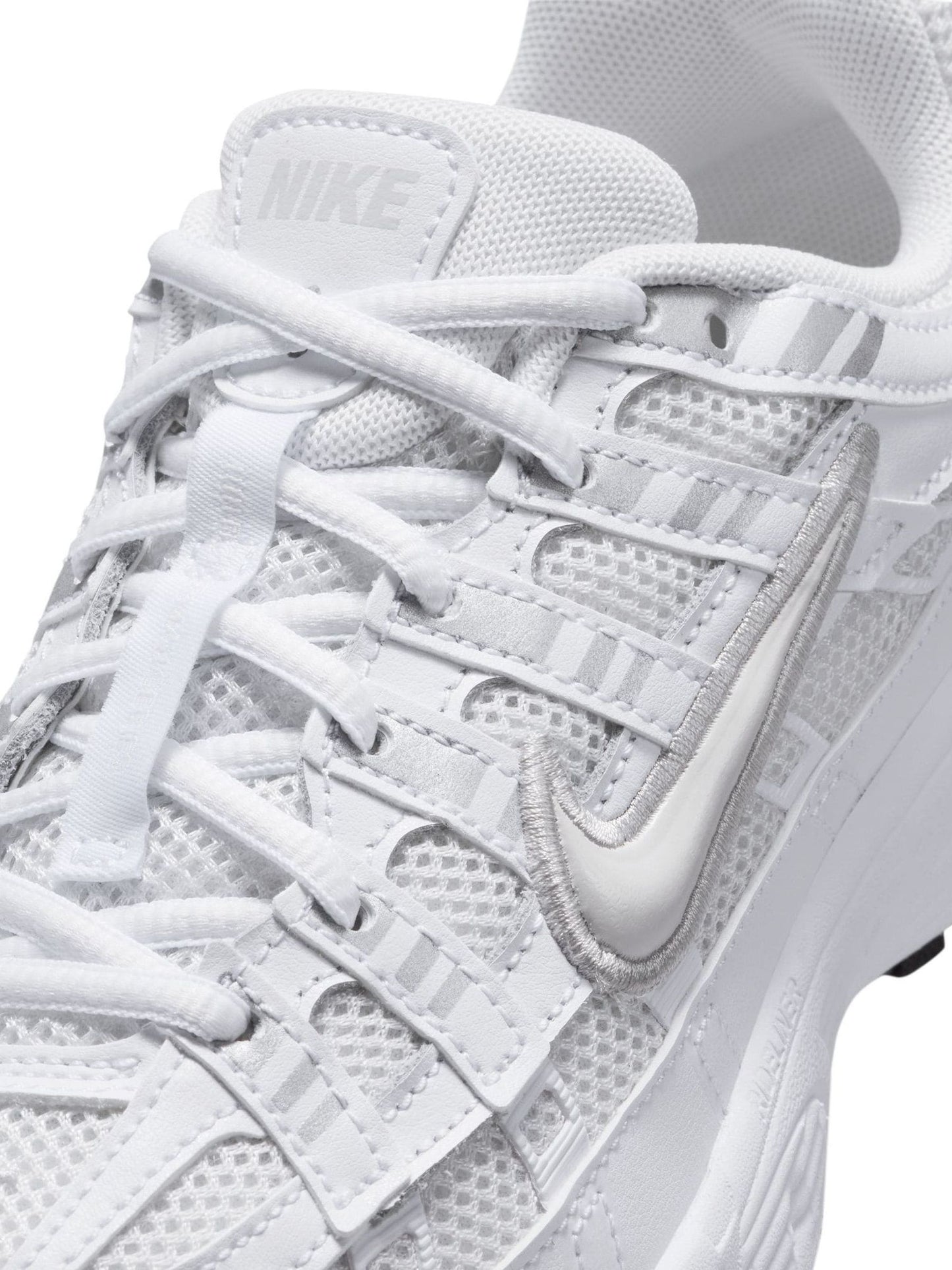 Nike White Silver Youth P6000 Trainers image 7