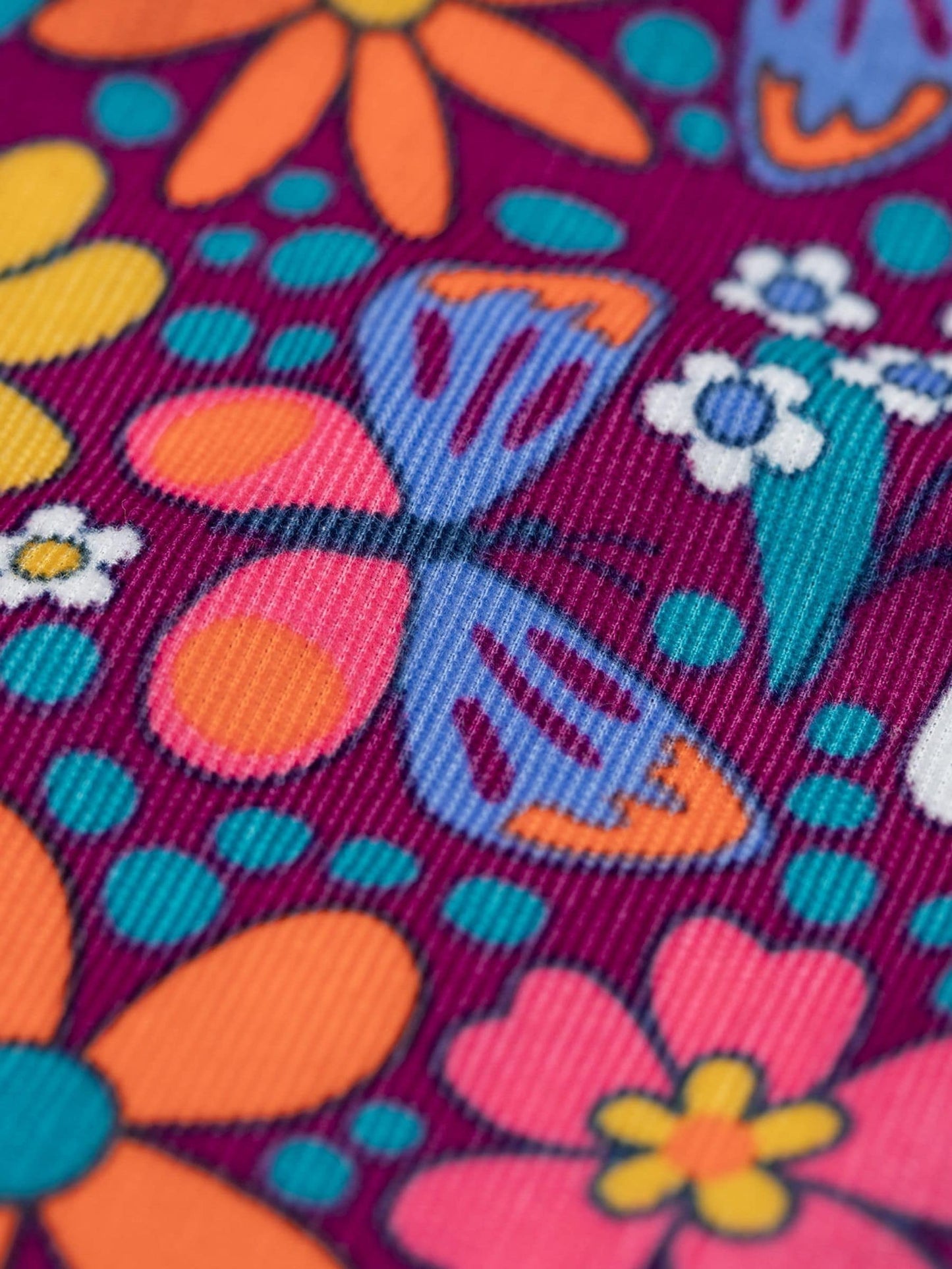 Frugi Purple Elspeth Printed Dungaree image 3