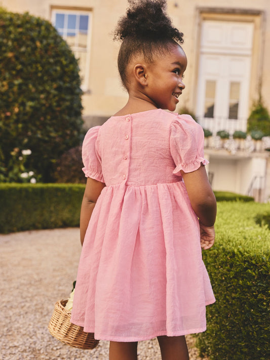 Dsiney Kidz - Pink Flower Corsage Dress (3mths-8yrs) image 2