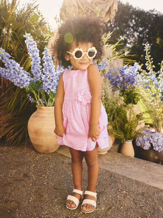 Dsiney Kidz - Pink Stripe Corsage Prom Dress (3mths-8yrs) image 2