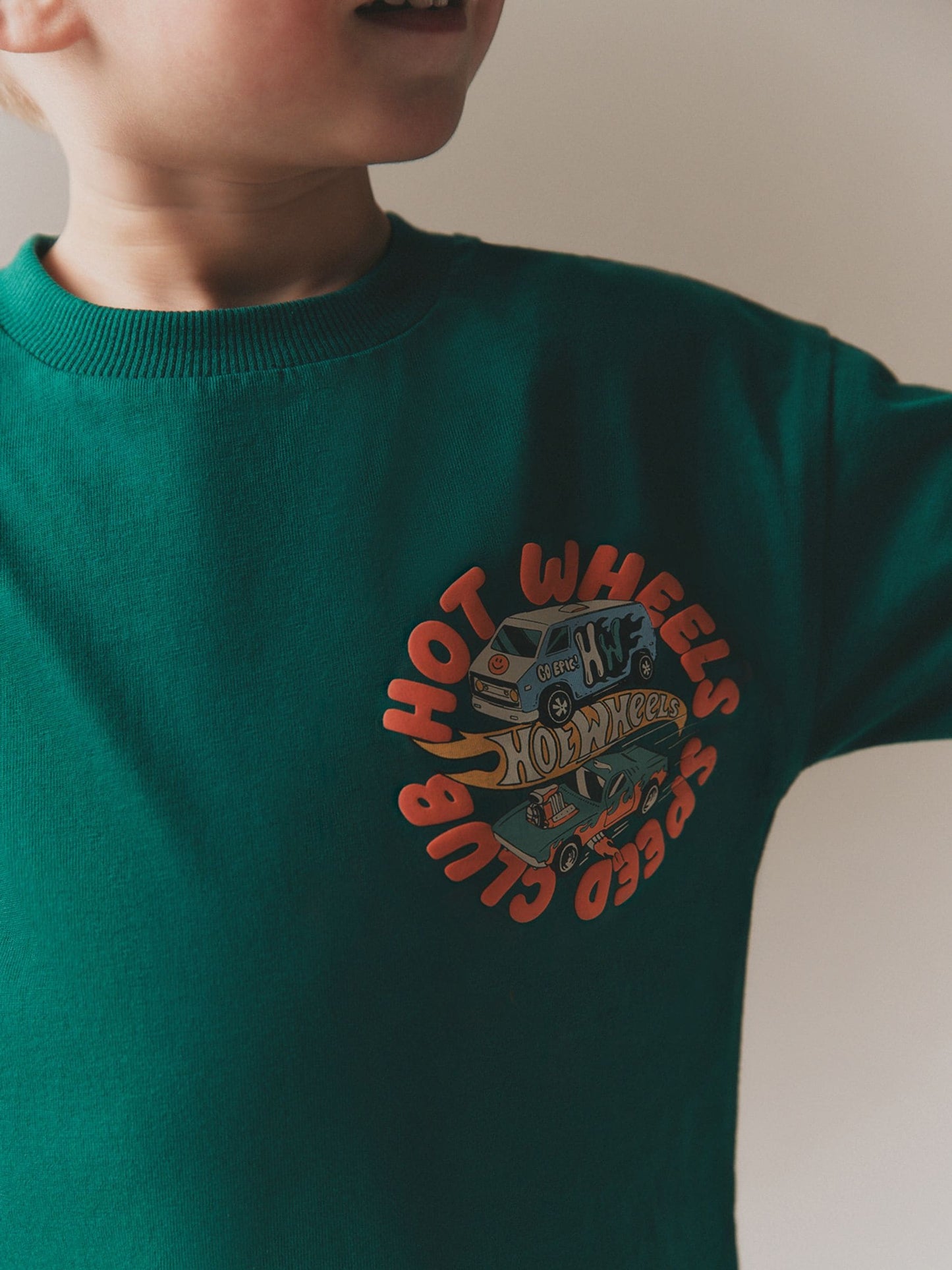 Forest Green Hot Wheels Short Sleeve T-Shirt (9mths-8yrs) image 4