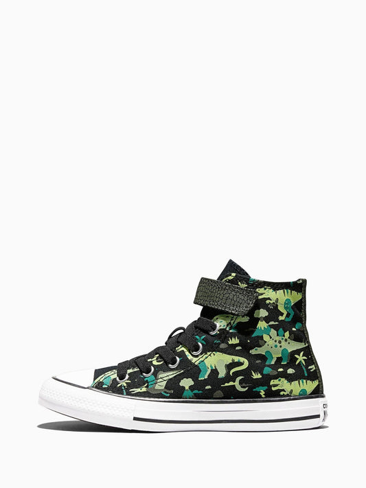 Converse Black Chuck Taylor Easy On Dino Print Trainers image 2
