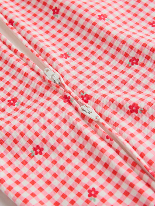 Red/Pink Two Way Zip Baby Sleepsuits 4 Pack (0mths-2yrs) image 3