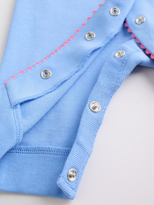 Blue/Pink Baby Sleepsuits 3 Pack (0mths-3yrs) image 3