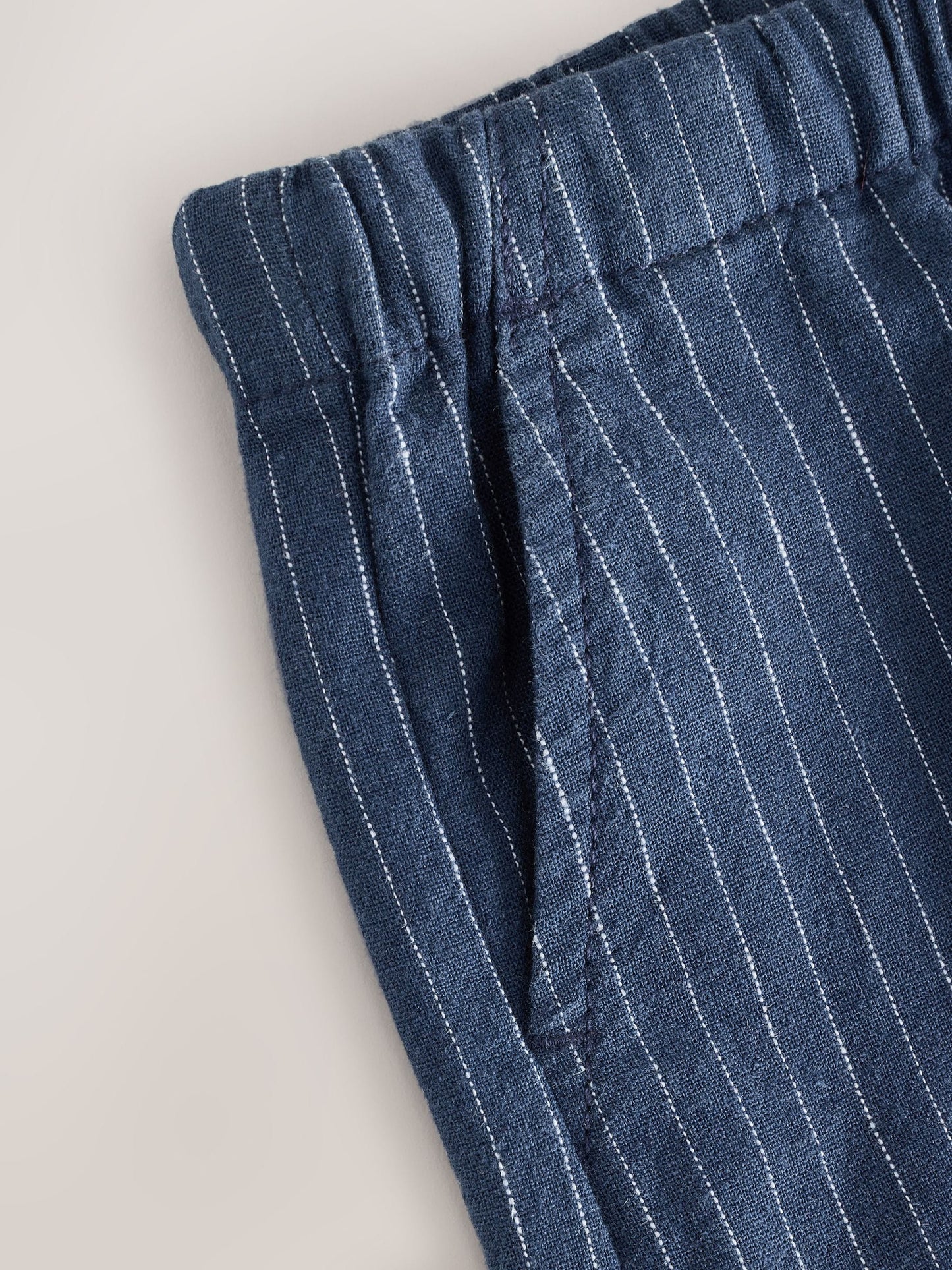 Dsiney Kidz - Navy Stripe Linen Blend Pull On Shorts (3mths-7yrs) image 8