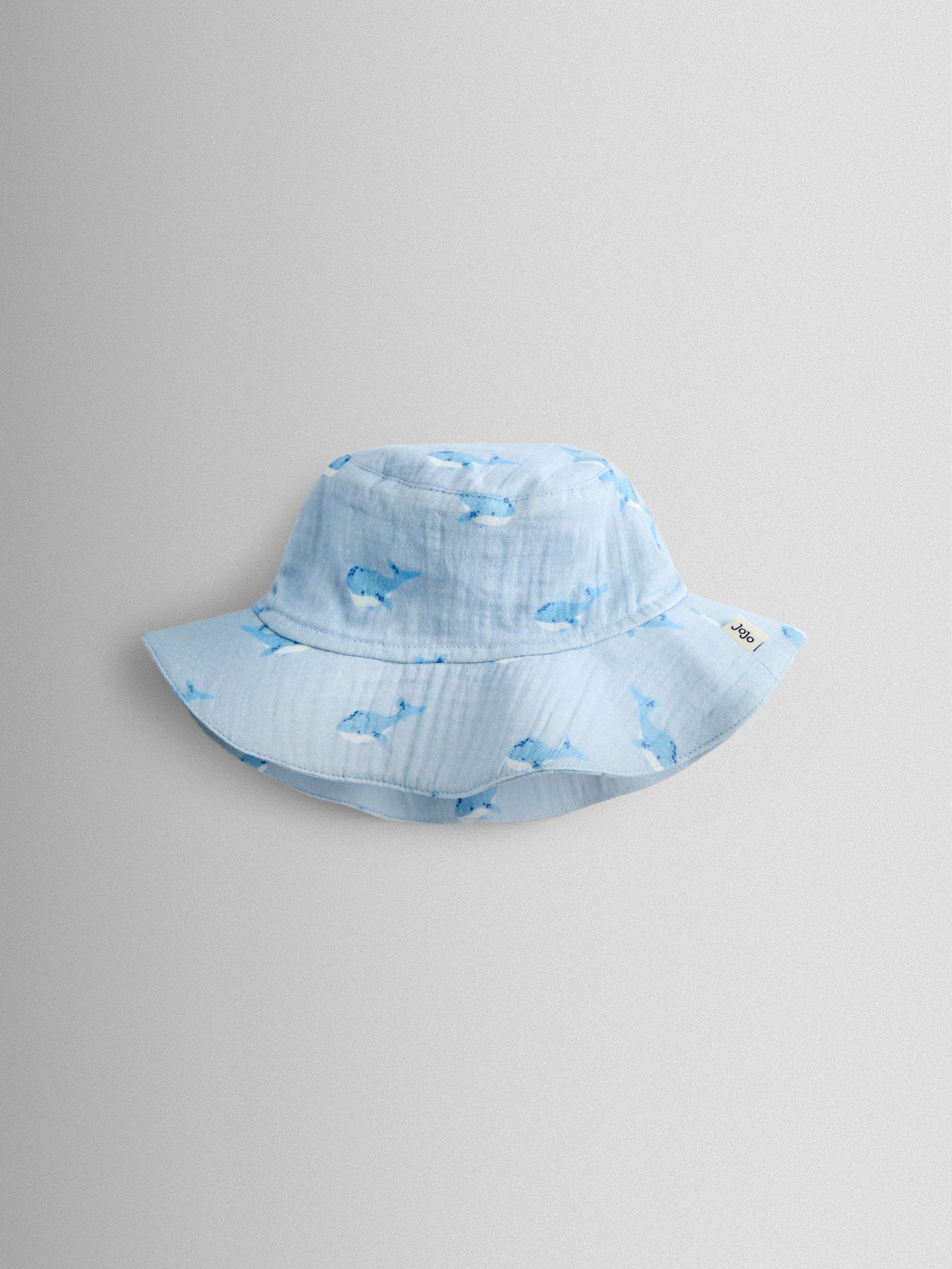 JoJo Maman Bébé Blue Whale Cheesecloth Romper & Hat Set image 5