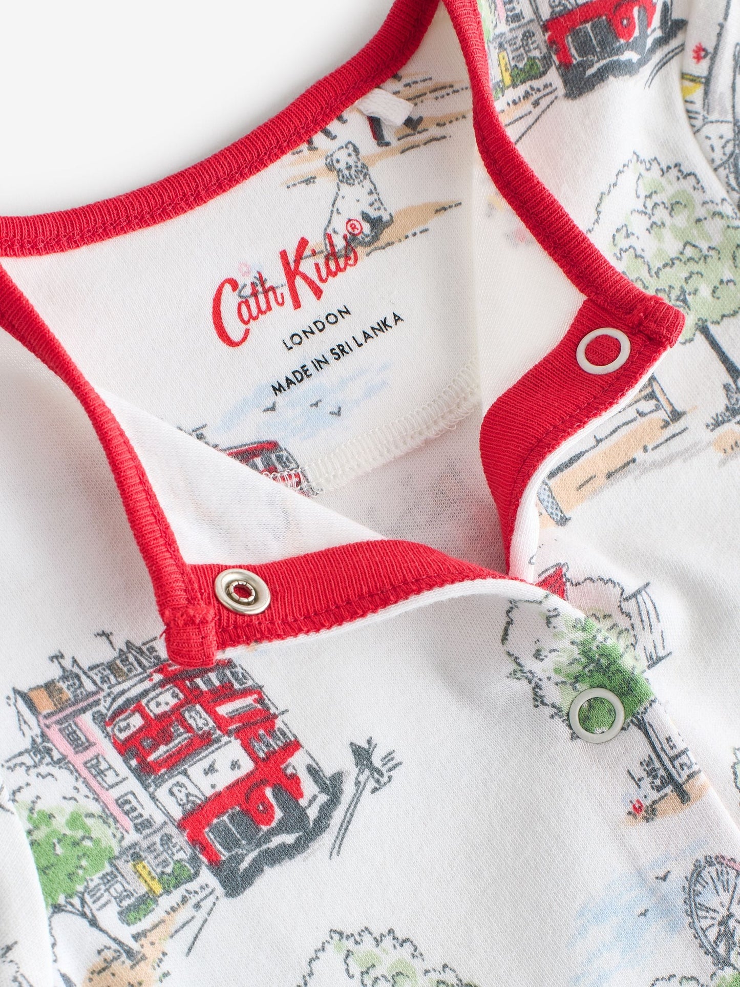 Blue/White Cath Kidston Baby Sleepsuits 3 Pack image 8