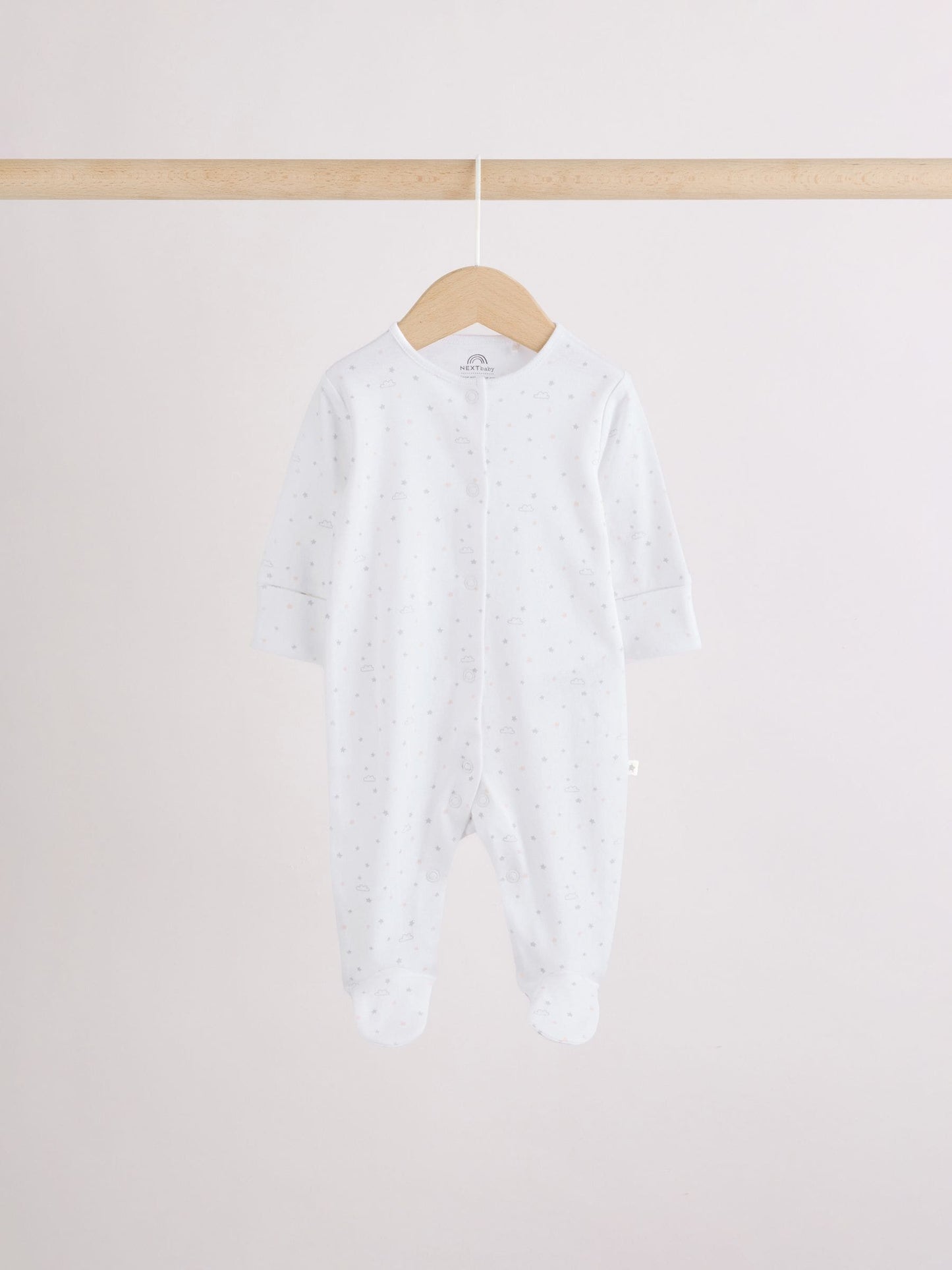 Grey Elephant Baby Sleepsuits 3 Pack (0-2yrs) image 9