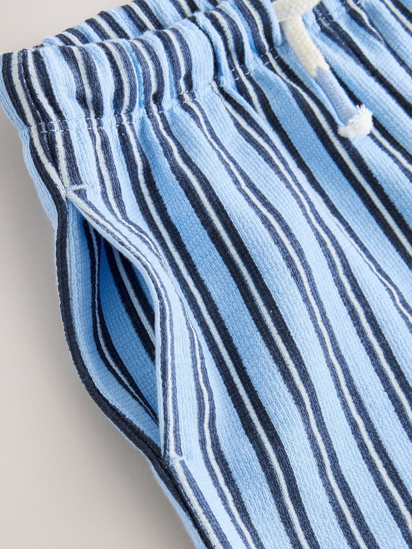 Dsiney Kidz - Blue Navy Stripe Textured Shorts (3mths-7yrs) image 4