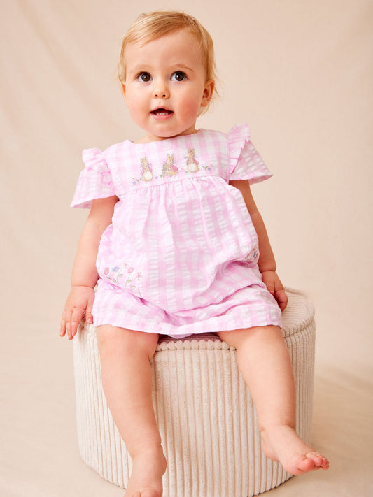 Dsiney Kidz - JoJo Maman Bébé Pink Peter Rabbit Flopsy 2-Piece Dress Set image 2