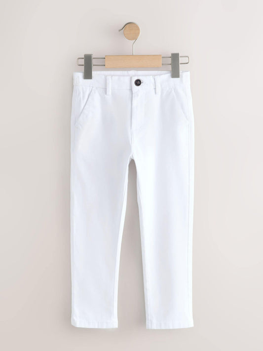 Disney Kidz - White Regular Fit Stretch Chino Trousers (3-17yrs) image 1