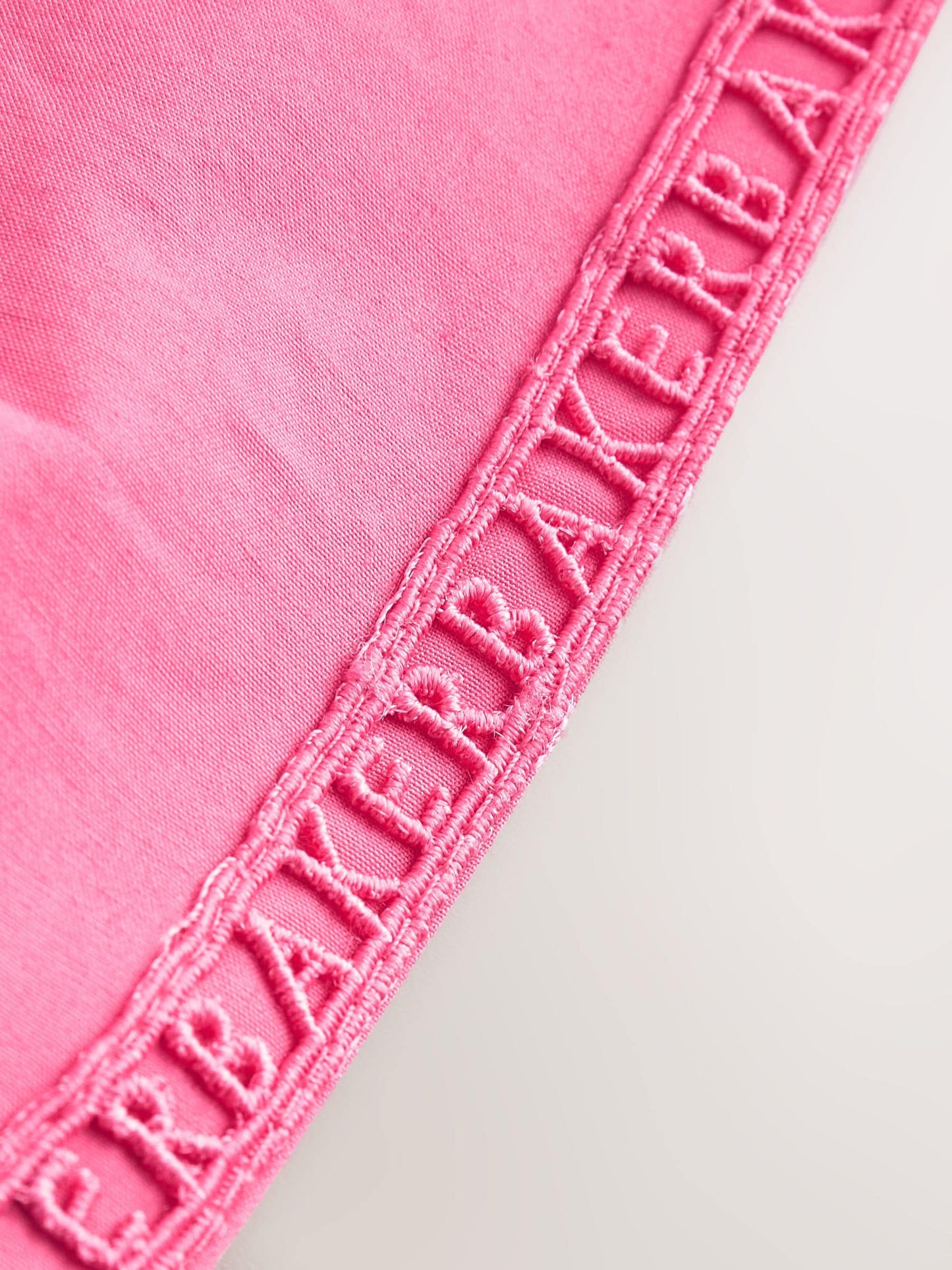 Baker by Ted Baker Pink Waisted Double Layer Skirted Dress image 10