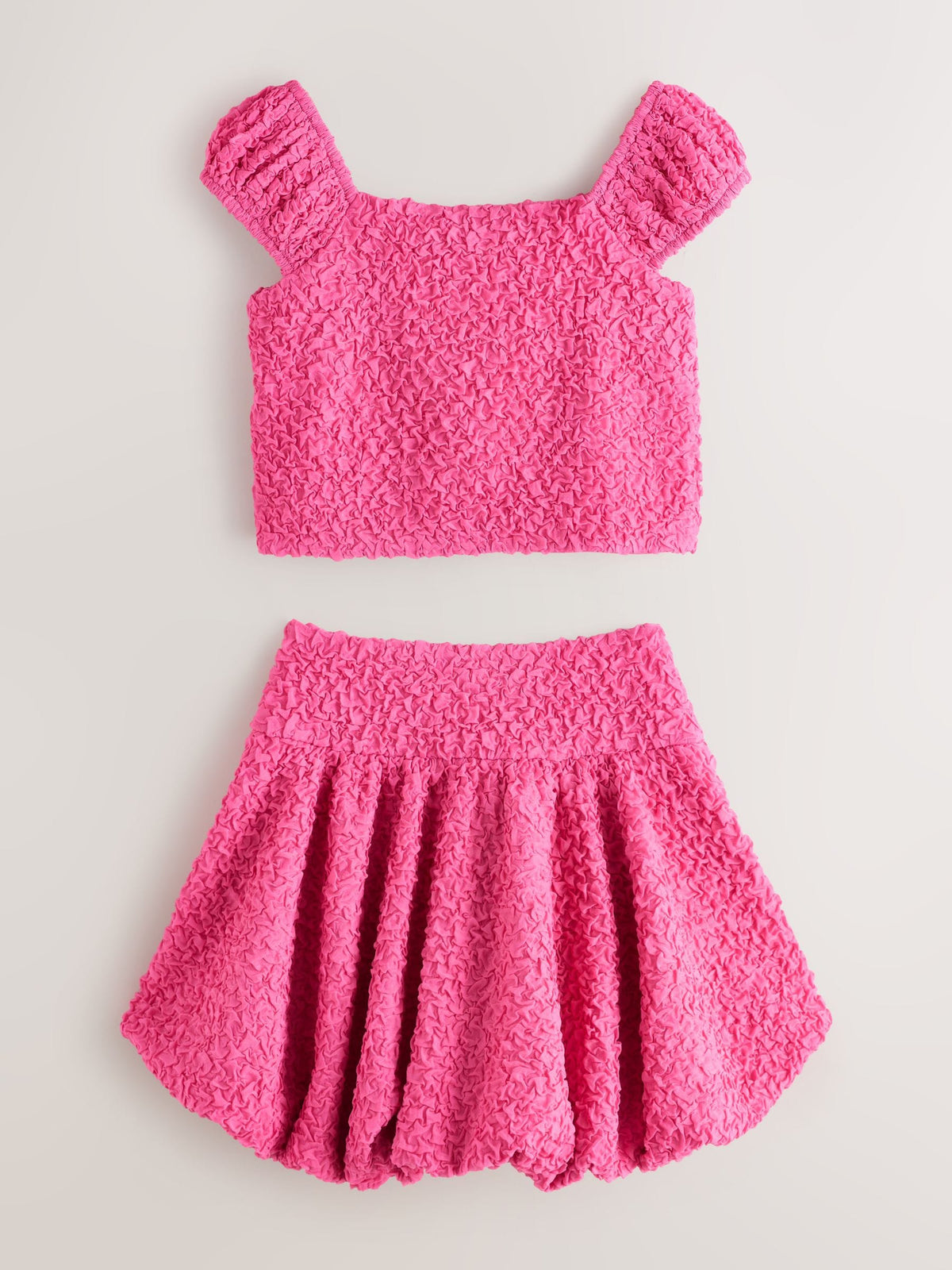 Dsiney Kidz - Baker by Ted Baker 2 Piece Textured Bardot Top & Skirt Set image 8