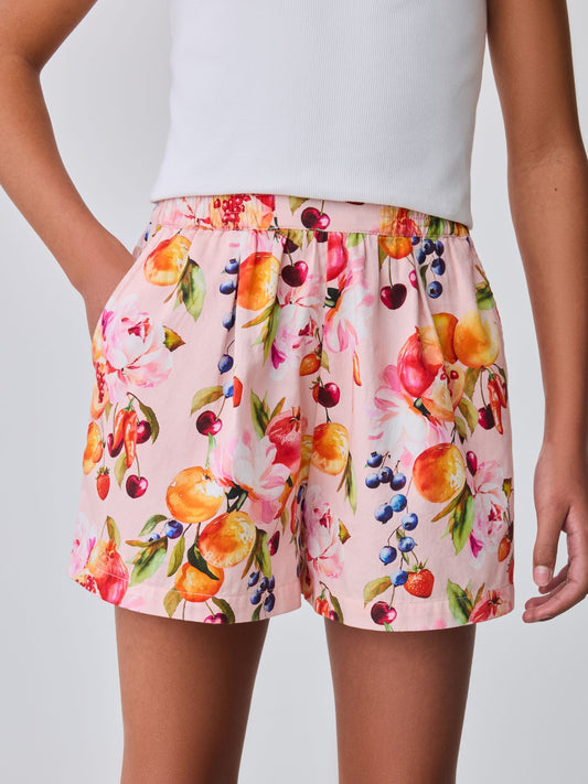 Baker by Ted Baker Multi Ruched Cropped Top & Fruit Short 2 Piece Set image 2