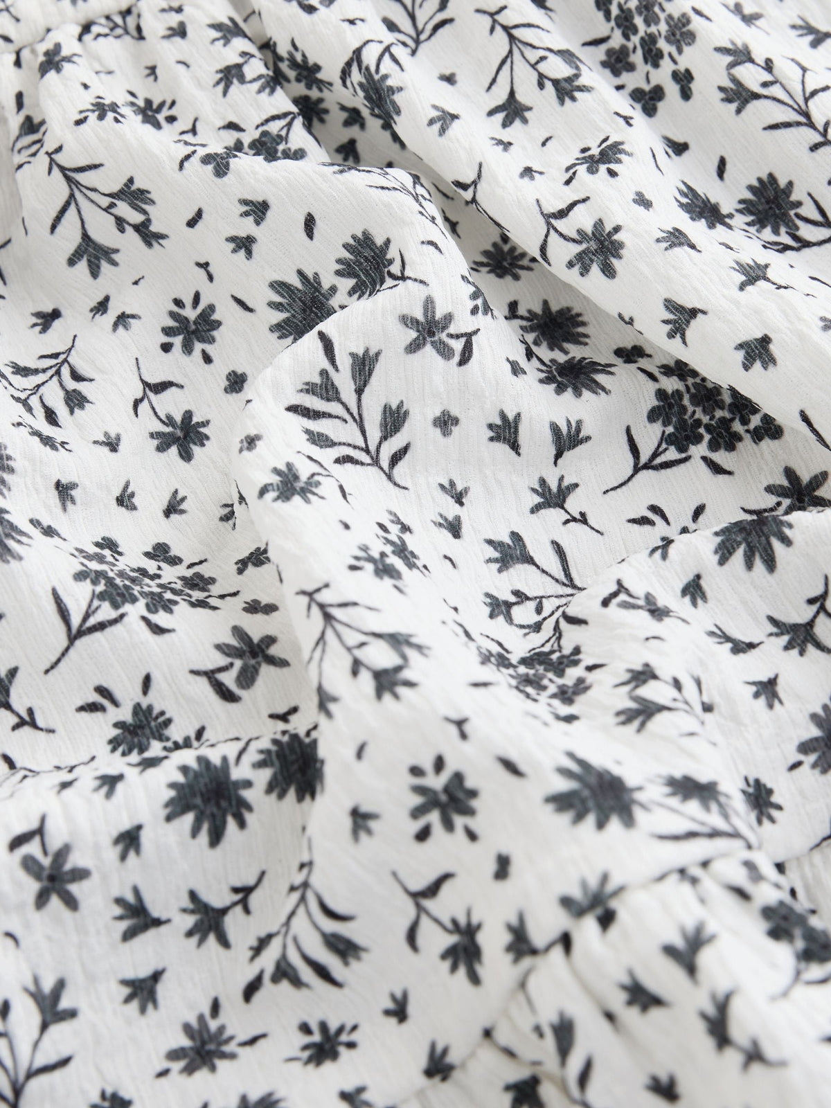 Dsiney Kidz - Monochrome Ditsy Angel Sleeve Crinkle Dress (3-16yrs) image 7