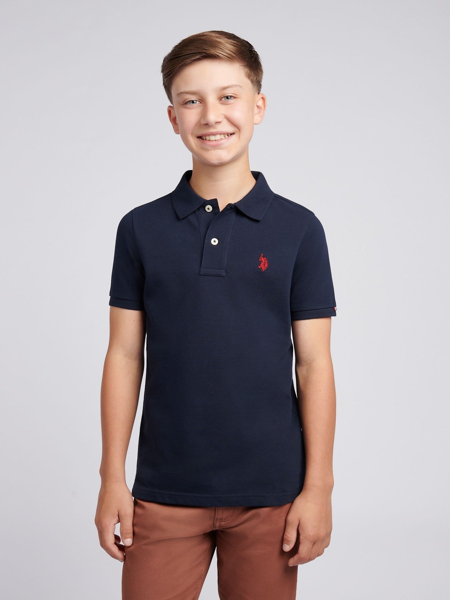 Dsiney Kidz - U.S. Polo Assn. Navy Blue Double Horsemen Polo Shirt image 1
