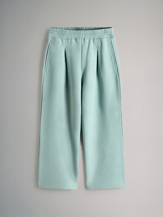Dsiney Kidz - The Set Interlock Cropped Short Sleeve T-Shirt and Wide Leg Joggers Set Teal Blue image 2