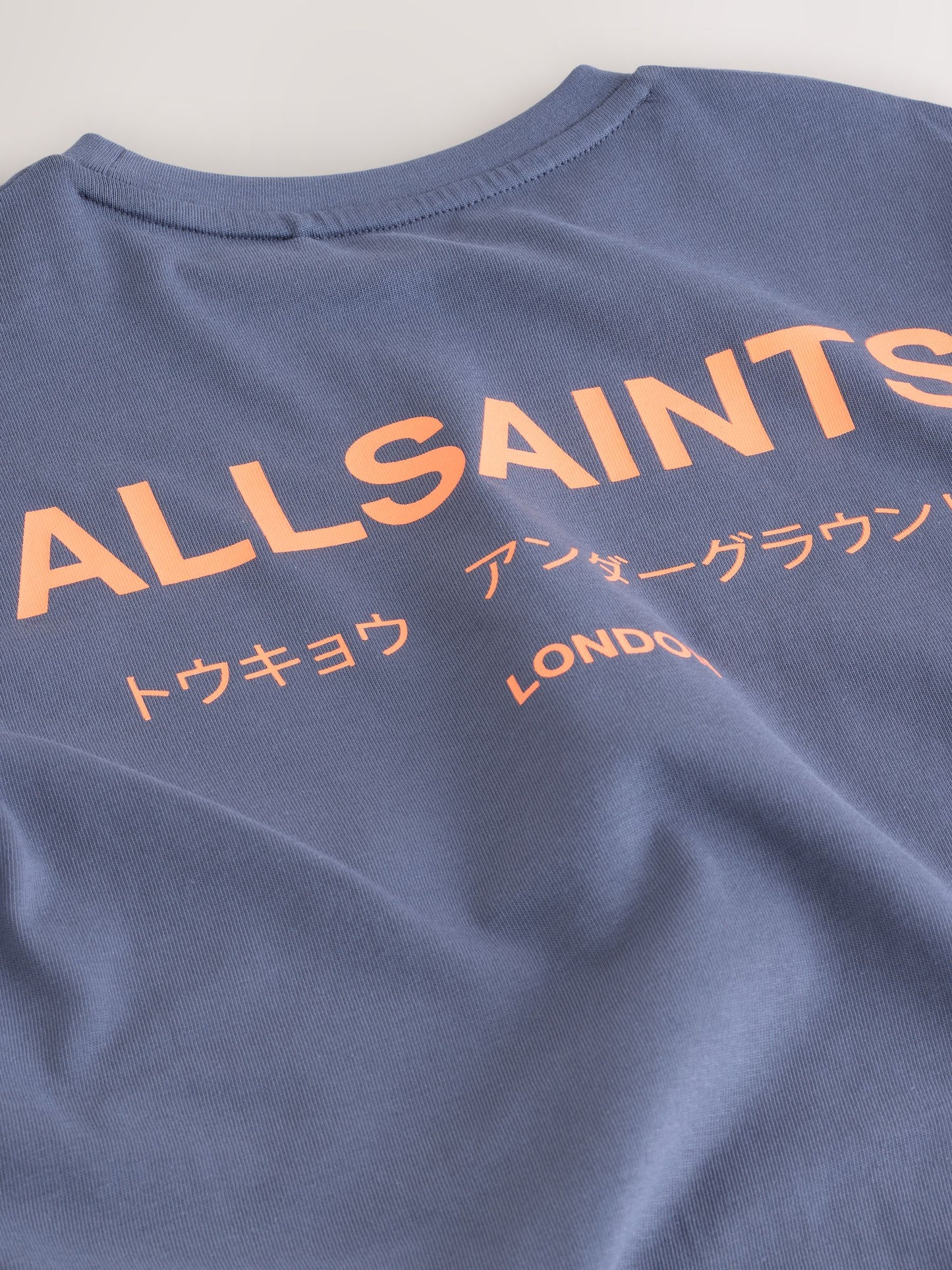 Dsiney Kidz - smALLSAINTS Mid Blue Oversized Underground Crew Neck Cotton T-Shirt image 7