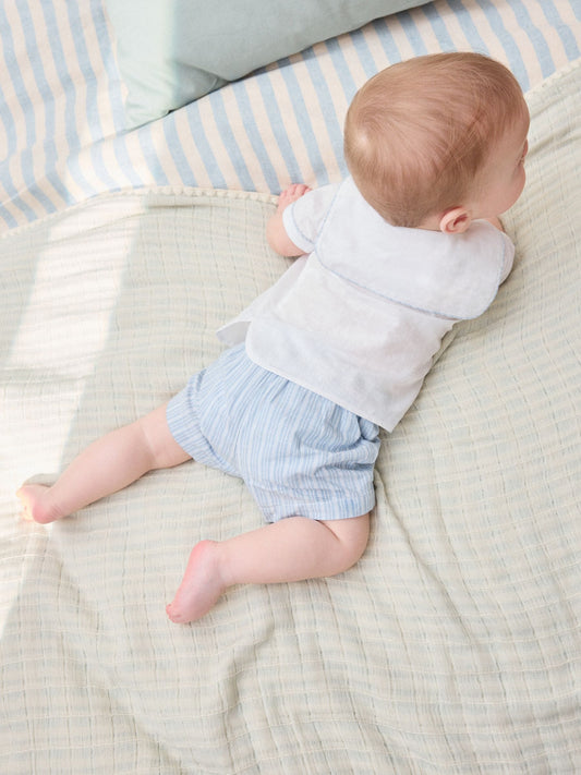 Blue Nautical Smart Shirt and Shorts Baby Set (0mths-2yrs) image 2