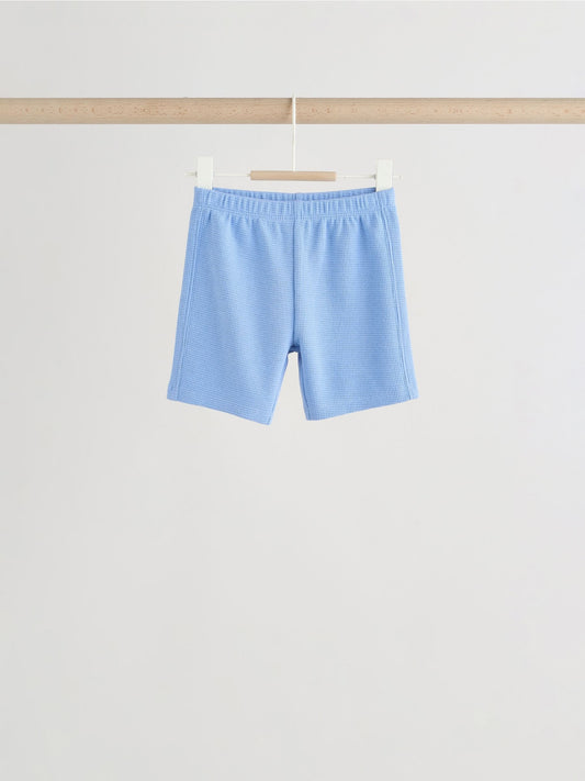 Blue/Lilac/Green Tops and Shorts 6 Piece Baby Set (0mths-2yrs) image 3