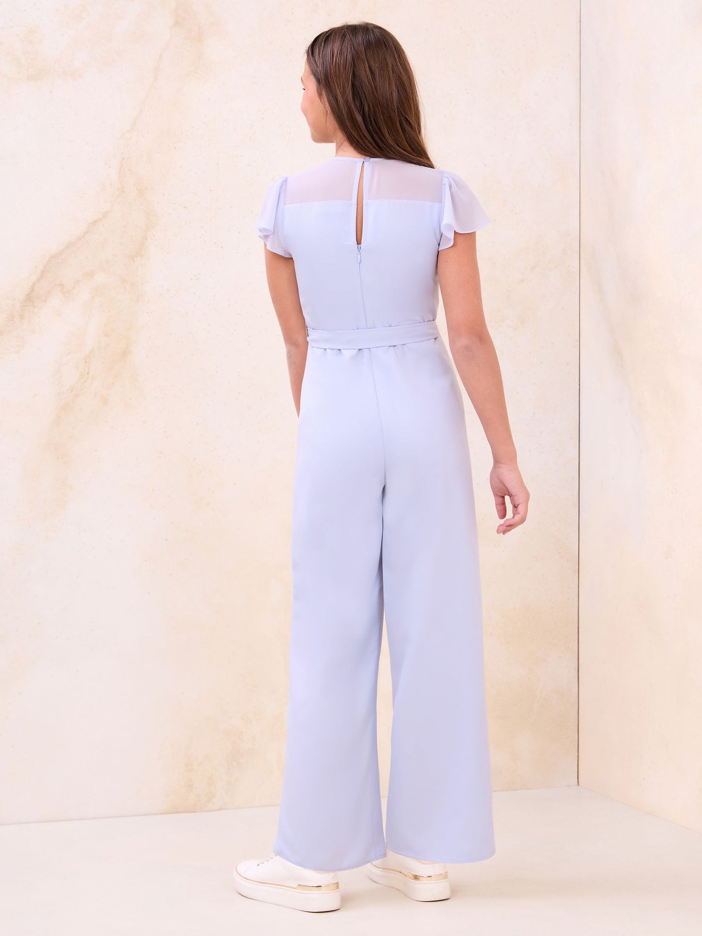 Dsiney Kidz - Lipsy Blue Mesh Detail Jumpsuit (7-16yrs) image 4