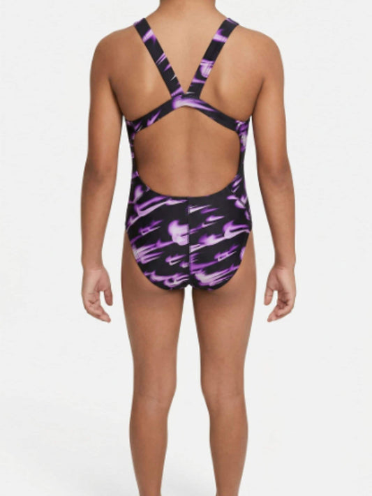 Dsiney Kidz - Nike Purple Hydrastrong Multi Print Fastback Swimsuit image 2