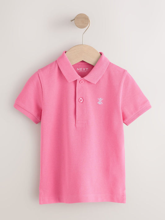 Disney Kidz - Bright Pink Short Sleeve Polo Shirt (3mths-7yrs) image 1
