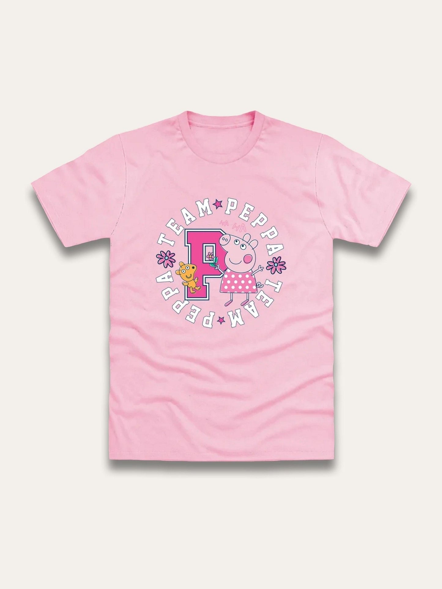 Dsiney Kidz - Brand Threads Pink Peppa Pig Print T-Shirt image 1