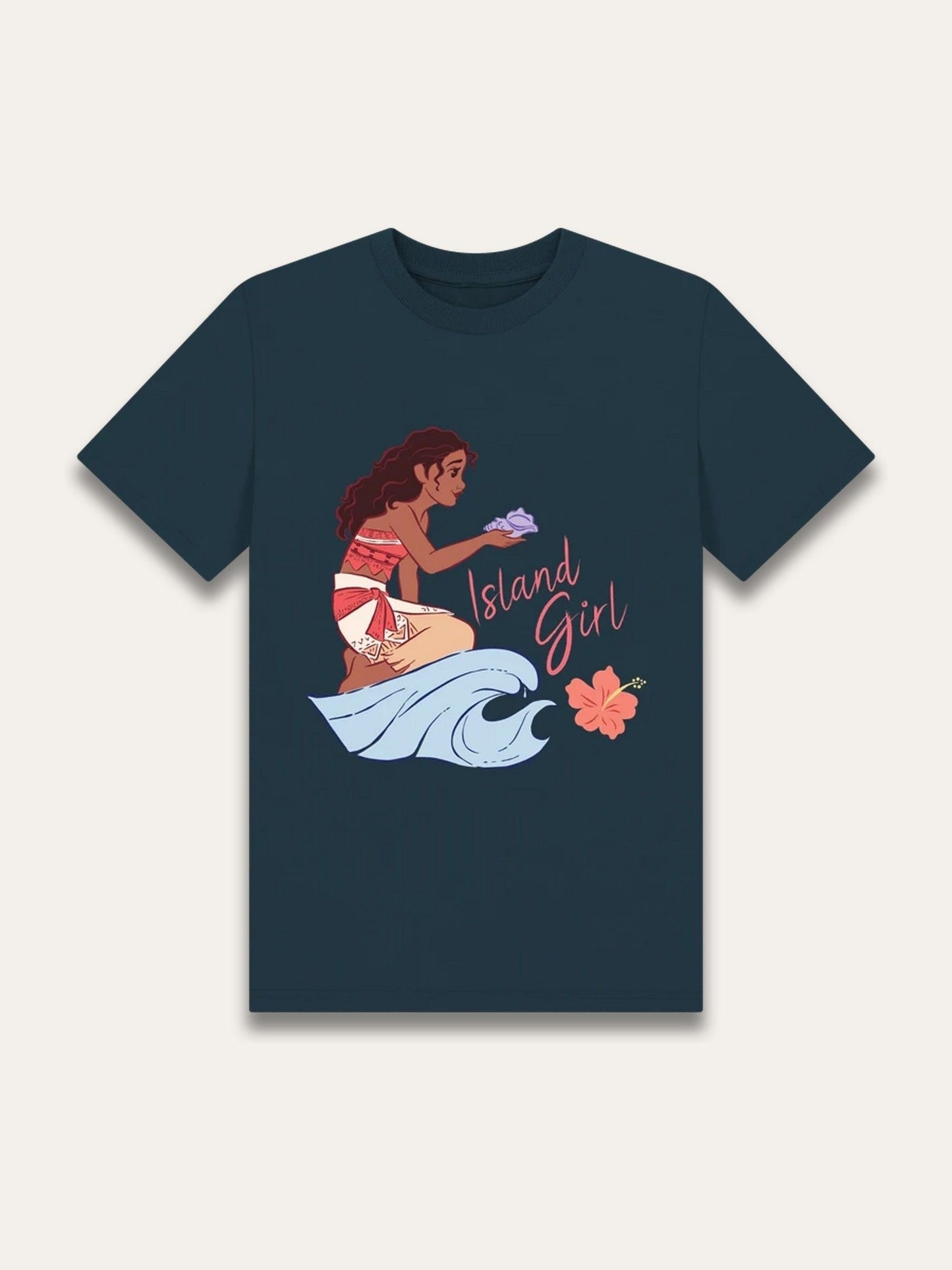 Dsiney Kidz - Brand Threads Blue Moana Print T-Shirt image 1