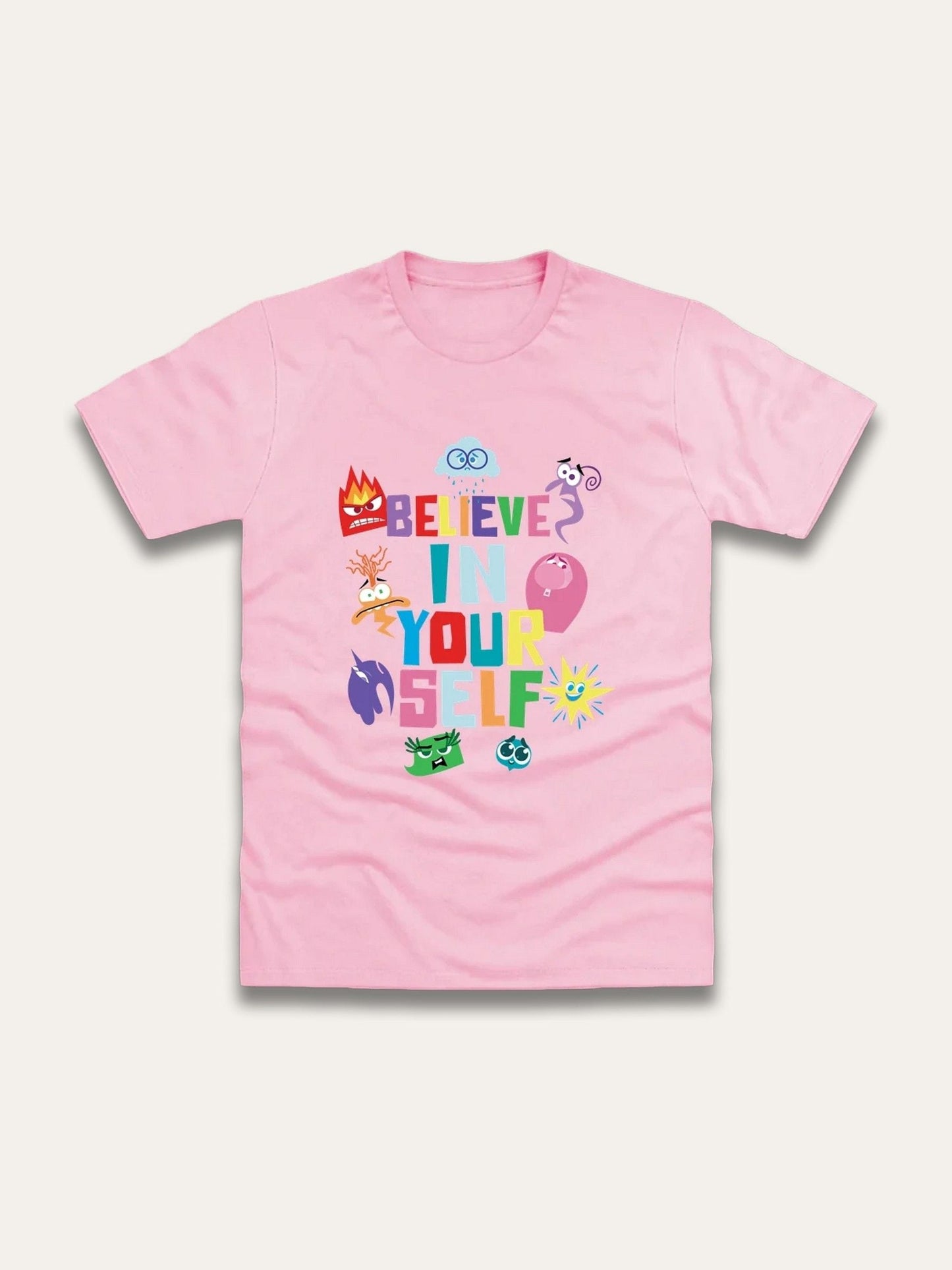 Brand Threads Pink Inside Out 2 Print T-Shirt image 1