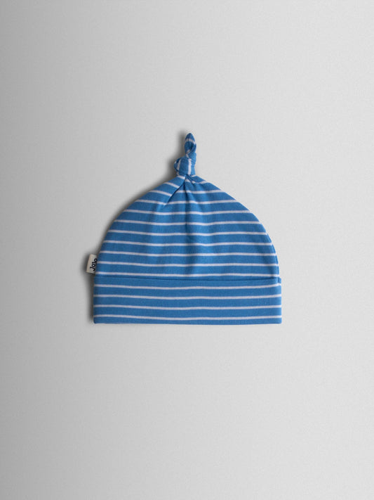 JoJo Maman Bébé Blue 3-Pack Elephant, Stripe & Star Baby Hats image 2