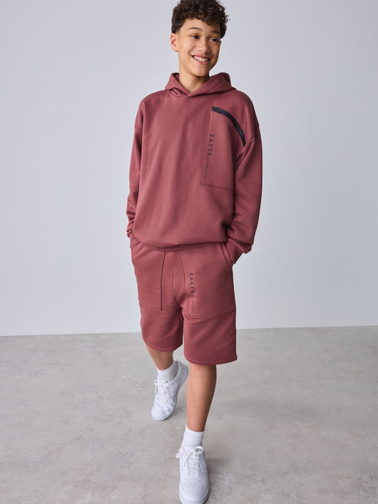 Baker by Ted Baker Oversized Hoodie and Shorts Set image 2