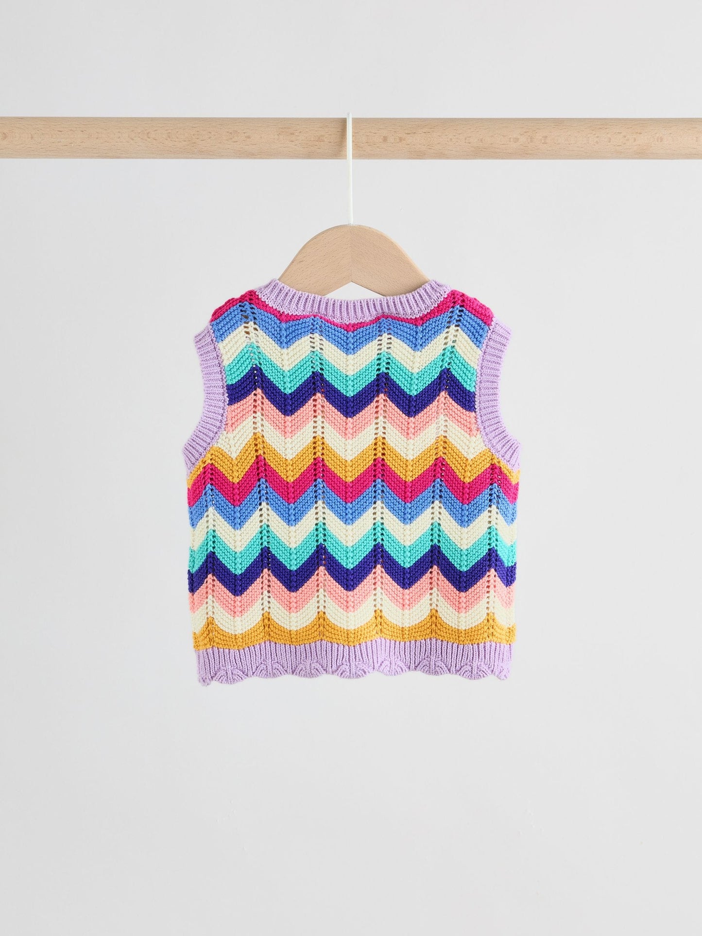 Multi Stripe Knitted Top and Shorts Baby Set 2 Piece (0mths-2yrs) image 8