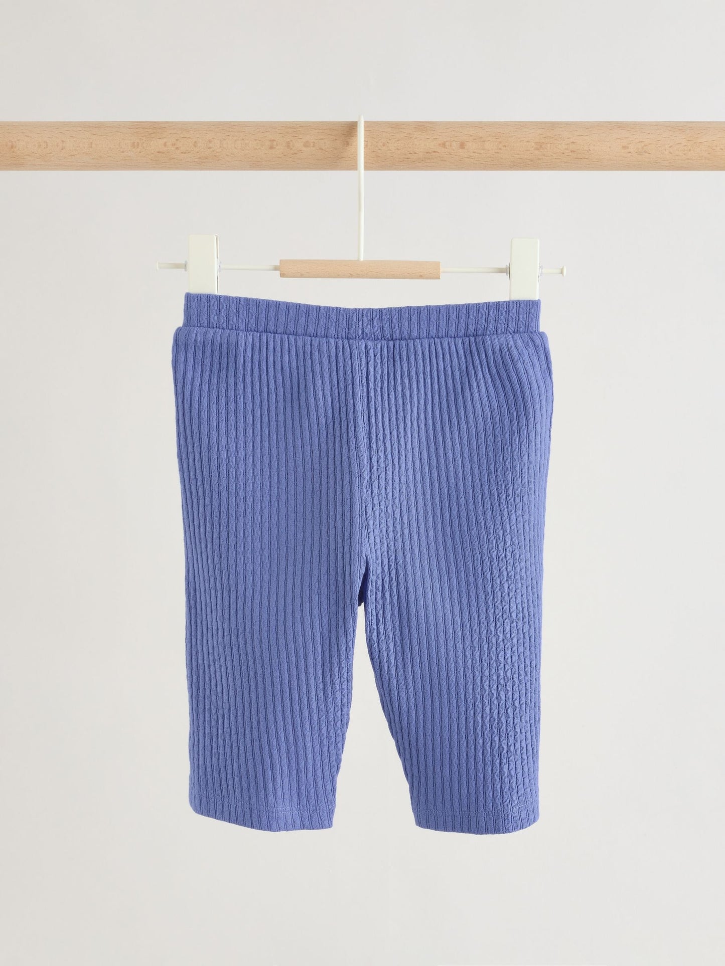 Blue Rib Baby Top And Wide Leg Trousers Set 2 Piece (0mths-2yrs) image 8