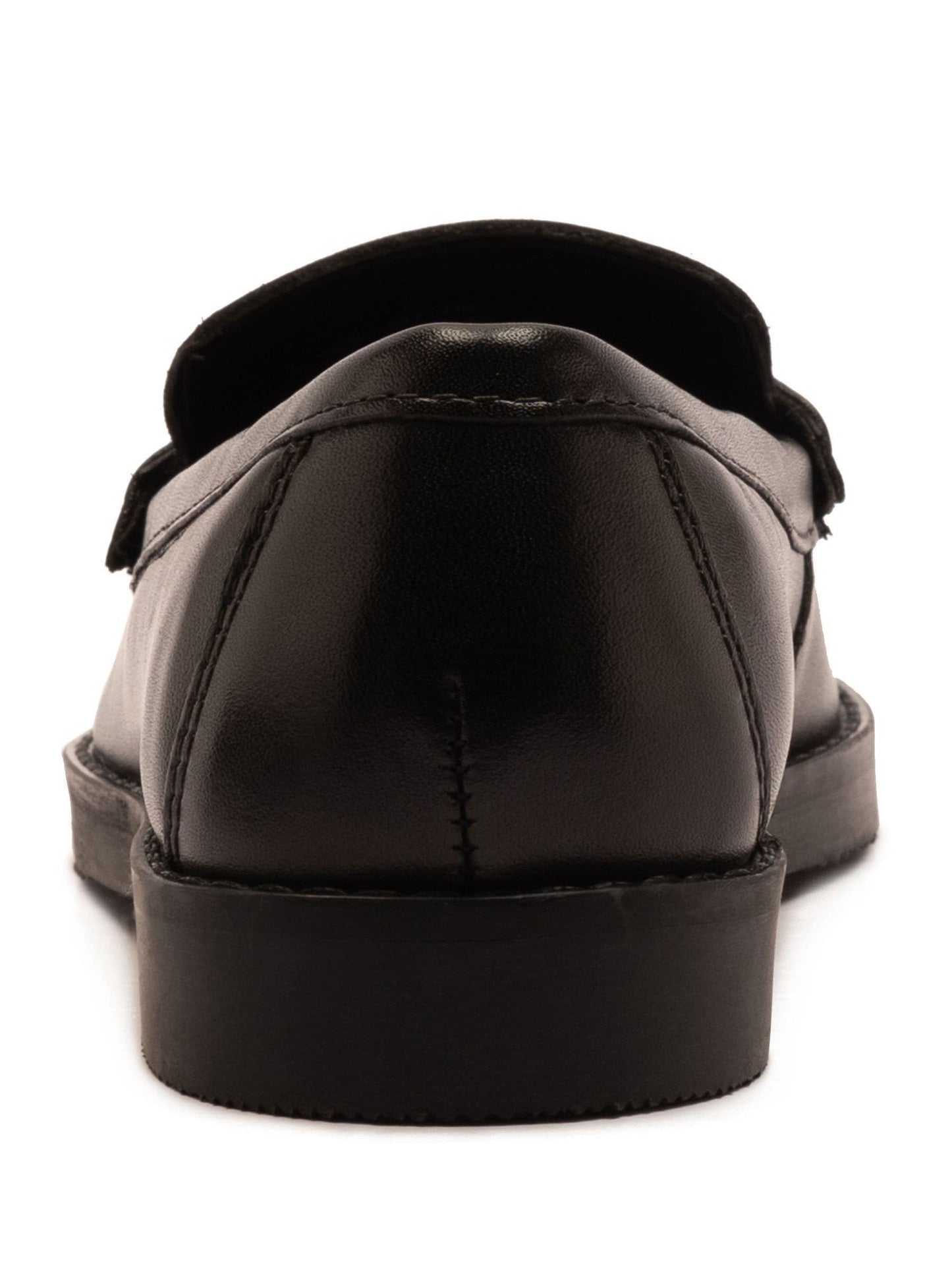 Off The Hook Black Hermoine Slip On Formal Leather School Shoes image 6
