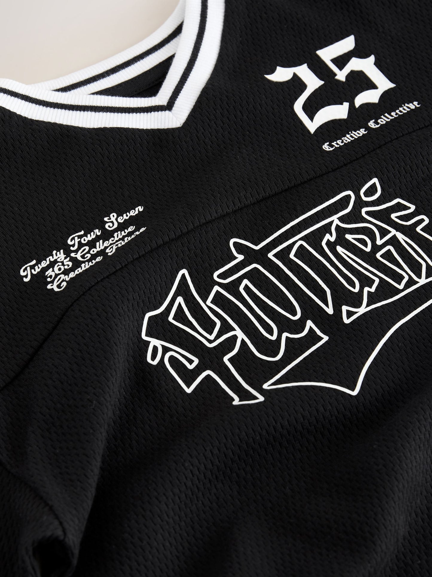 Dsiney Kidz - Black Graphic Varsity Short Sleeve T-Shirt (3-16yrs) image 4