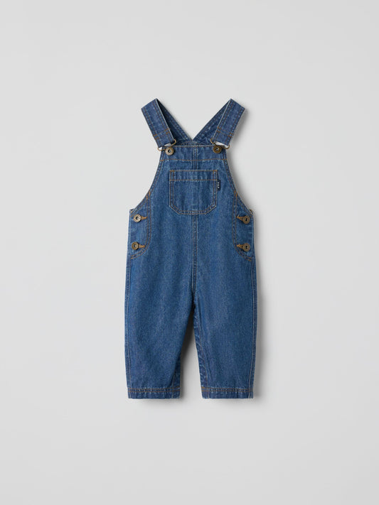 Dsiney Kidz - Polarn O. Pyret Blue Cotton Denim Dungarees image 2
