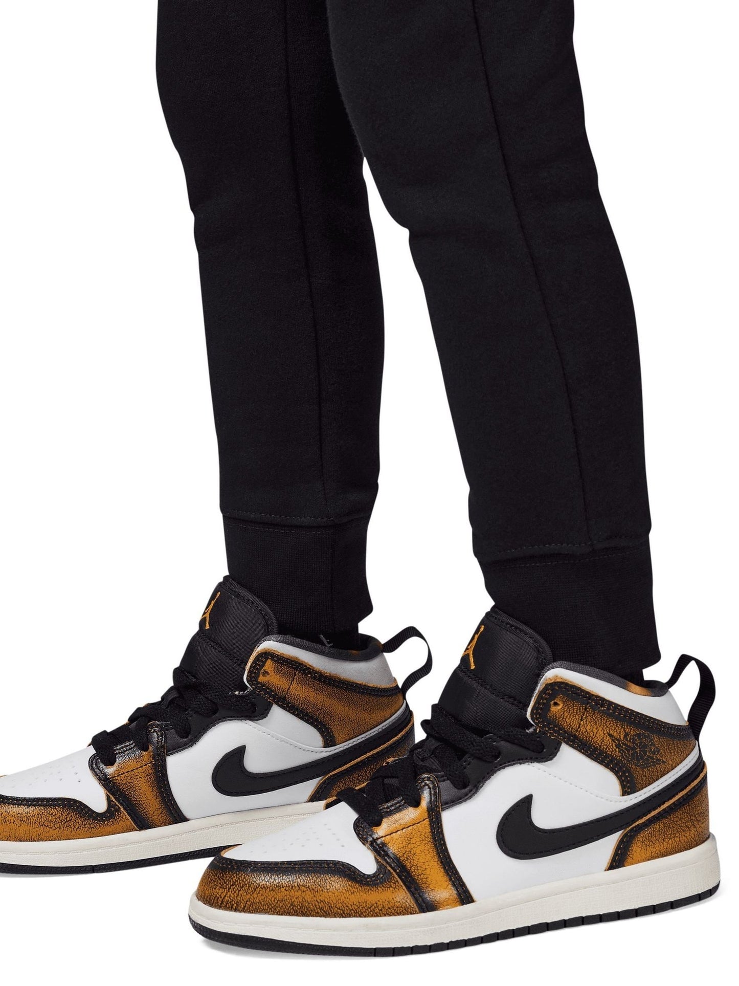 Jordan Black Little Brooklyn Overhead Hoodie And Joggers Tracksuit image 5