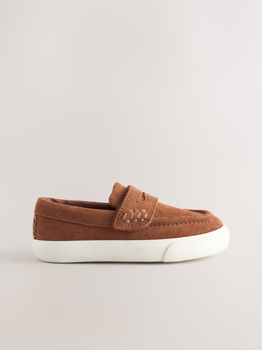 Tan Brown Standard Fit (F) Loafers image 2